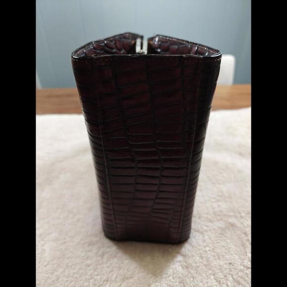 Vintage Fiorentina Crocodile Hinged Top Handle Bag - Picture 5 of 9